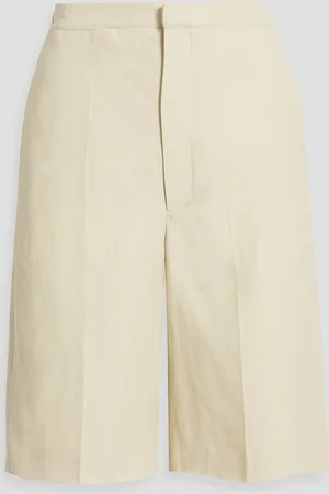 Loulou Studio Vatoa Shorts aus Twill - Weiß - S