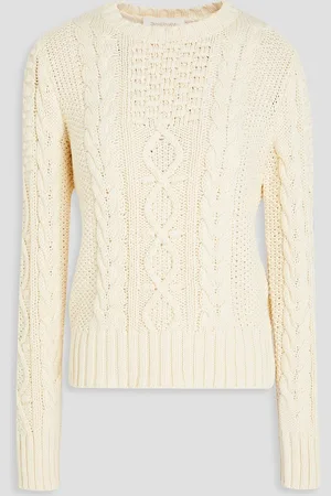 ZIMMERMANN Zopfstrickpullover aus einer Baumwollmischung - Weiß - 3