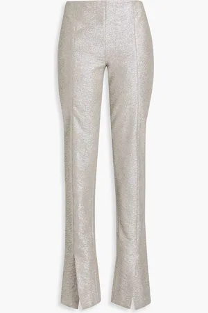 ZIMMERMANN Hose mit geradem Bein aus Baumwoll-Bouclé mit Metallic-Effekt - Metallic - 0