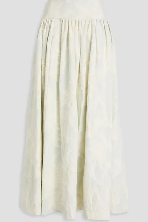 ZIMMERMANN Maxirock aus Denim-Jacquard - Weiß - 2