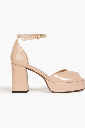 Maje Sandalen aus Lackleder mit Kristallverzierung - Pink - EU 40