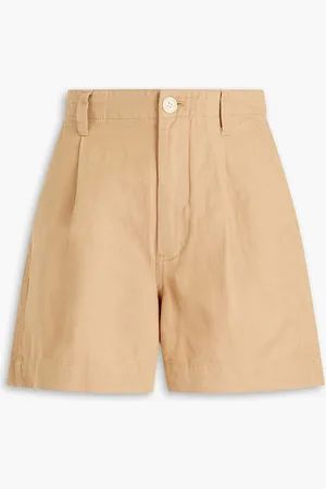 ALEX MILL Shorts aus Twill aus einer Leinen-, TENCEL™-Baumwollmischung - Neutral - US 2