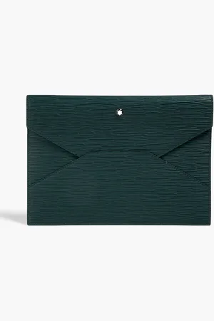 Montblanc Pochette aus strukturiertem Leder - Grün - OneSize