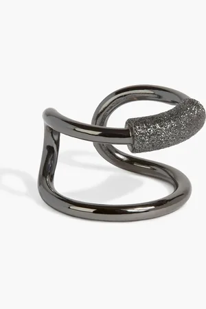 Brunello Cucinelli Stahlgraue Earcuffs - Metallic - M