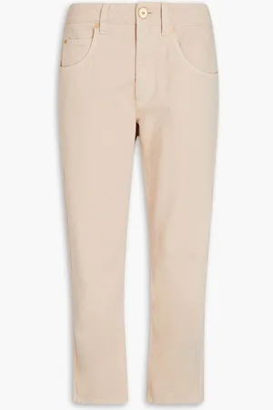 Brunello Cucinelli Hoch sitzende Karottenjeans - Neutral - IT 44