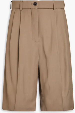 Acne Studios Shorts aus Twill mit Falten - Neutral - DE 32