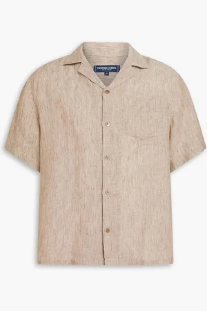 Frescobol Carioca Angelo Hemd aus Leinen - Neutral - XL
