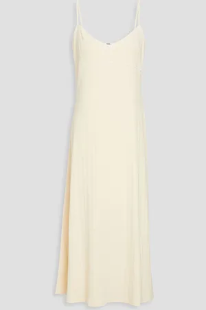 Totême Midikleid aus geripptem Jersey aus einer Baumwollmischung - Weiß - XS