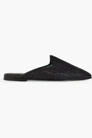 Totême Slippers aus Raffiabastimitat - - EU 36
