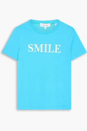 Chinti & Parker T-Shirt aus Baumwoll-Jersey mit Print - Blau - S