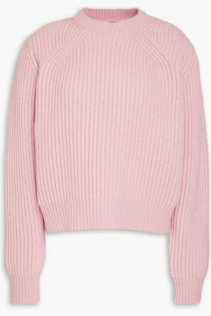 Another Tomorrow Gerippter Pullover aus einer Kaschmir-Wollmischung - Pink - M