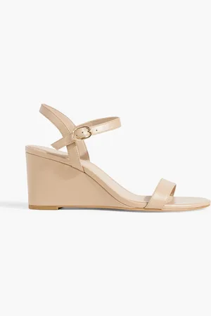 Stuart Weitzman Dancer 75 Wedges aus Leder - Neutral - EU 39.5
