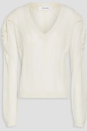 Frame Kaschmirpullover - Weiß - L