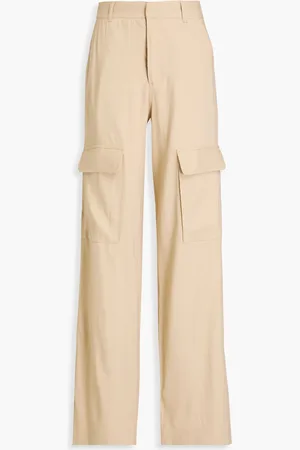 Frame Cargohose aus Twill aus einer Leinenmischung - Neutral - US 12