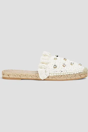 RED(V) Espadrilles aus Raffiabastimitat mit Kristallverzierung - - EU 37