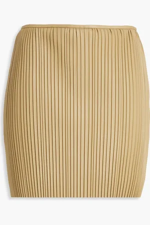 Nanushka Minirock aus OKOBOR™ mit Falten - Neutral - XS