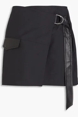 Nanushka Mini-Wickelrock aus Baumwollpopeline - - XS