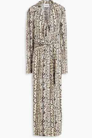 Nanushka Midi-Wickelkleid aus Crêpe mit Print - - XS