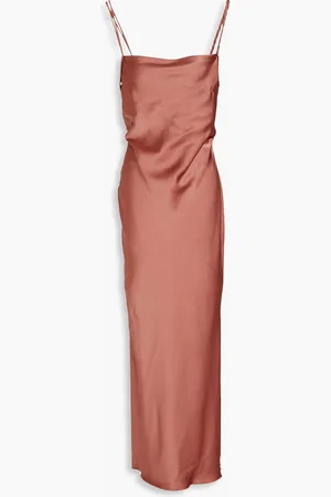 Nanushka Midikleid aus Satin - Pink - XL