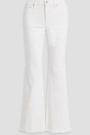 ALICE+OLIVIA Alice Olivia - Fabulous 70s hoch sitzende Bootcut-Jeans mit Fransen - - 24