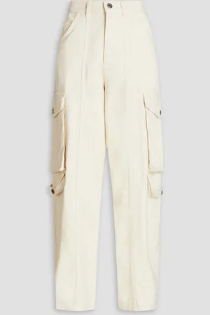 Sandro Hoch sitzende Karottenjeans - Weiß - FR 36