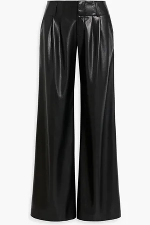 ALICE+OLIVIA Alice Olivia - Anders faux leather wide-leg pants - - US 4