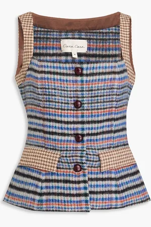 Cara Cara Zoe Weste aus gebürstetem Tweed - - US 10