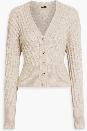 Joseph Cardigan mit Zopfstrickmuster - Neutral - L