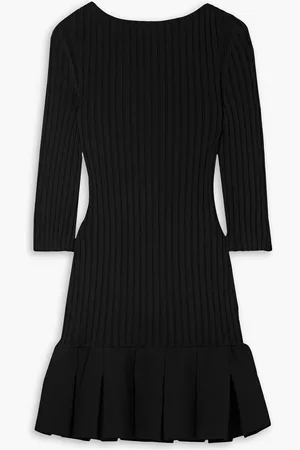 Khaite Jago geripptes Minikleid aus Strick mit Falten - - M