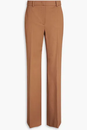 Alberta Ferretti Twillhose mit geradem Bein aus einer Wollmischung - Braun - IT 42