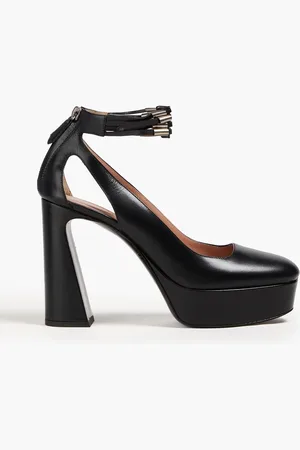 Alberta Ferretti Plateau-Pumps aus Leder mit Nieten - - EU 39.5