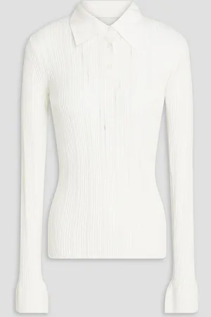3.1 Phillip Lim Poloshirt aus einer gerippten Baumwollmischung - Weiß - M