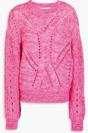 IRO Melierter Lochstrickpullover - Pink - M
