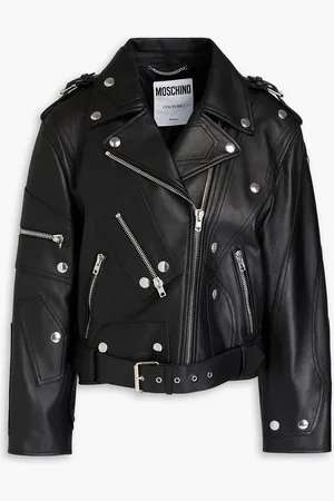 Moschino Bikerjacke aus Leder - - IT 38