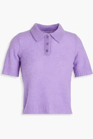 NAADAM Poloshirt aus Kaschmir - Lila - M