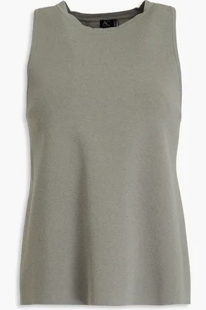 AUTUMN CASHMERE Stretch-knit top - Grün - M