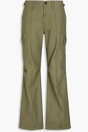 RE/DONE Cargohose aus Baumwolle mit Falten - Grün - 30