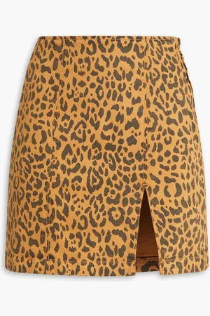Mother Minirock aus Denim mit Leopardenprint - - 26