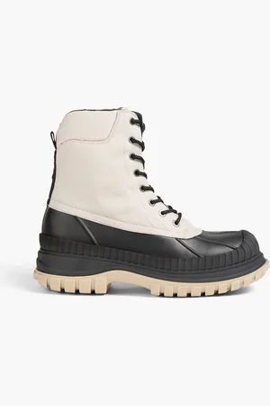 Ganni Wanderstiefel aus Webstoff und Gummi - Neutral - EU 37