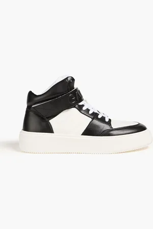 Ganni Zweifarbige High-Top-Sneakers aus Kunstleder - - EU 40