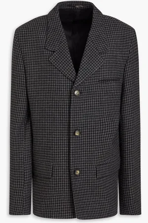 Nanushka Blazer aus Tweed aus einer Wollmischung mit Hahnentrittmuster - - XS