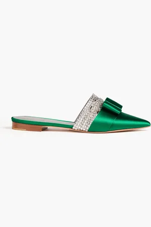 Gina Katerina Slippers aus Satin mit Verzierung - - EU 39.5