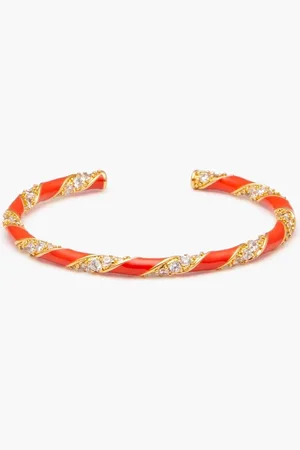 ZIMMERMANN Goldfarbener Armreif mit Emaille - - L