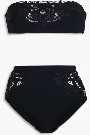 ZIMMERMANN Bandeau-Bikini mit Stickereien - - 0
