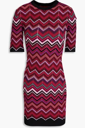 Missoni Minikleid aus Jacquard-Strick - Rot - IT 38