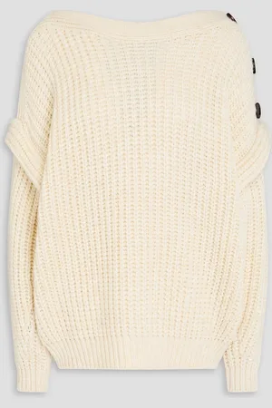 IRO Alice Pullover aus einer gerippten Wollmischung - Weiß - M