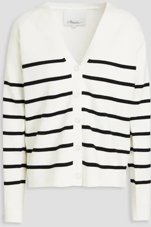 3.1 Phillip Lim Cardigan aus Wolle mit Streifen - Weiß - XS