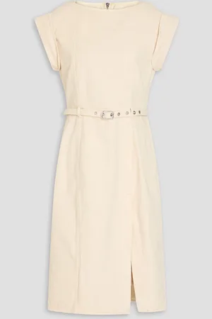 3.1 Phillip Lim Belted denim midi dress - Weiß - US 00