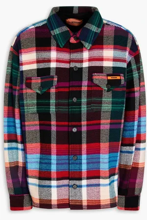 Missoni Overshirt aus einer Woll-Baumwollmischung mit Karomuster - - IT 46