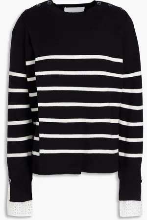3.1 Phillip Lim Wollpullover mit Streifen - Blau - S